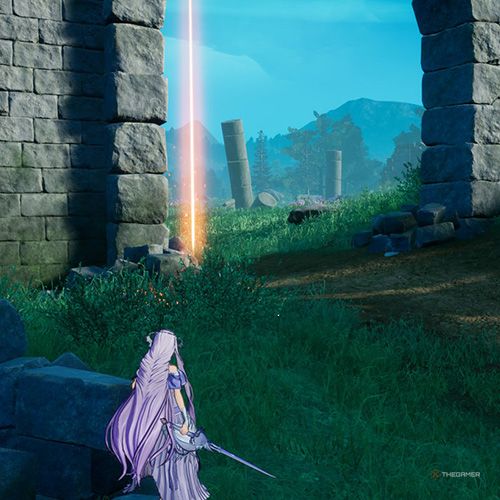The player is standing next to chest no 9 from the first chapter&rsquo;s second quest in Sword Art Online Fractured Daydream