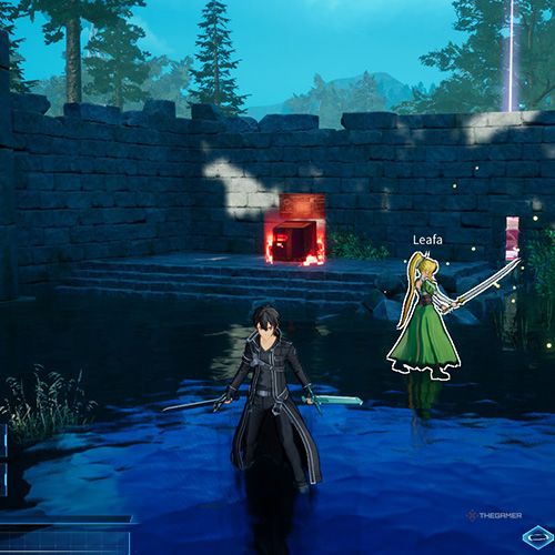 The player is standing next to console no 1 from the first chapter&rsquo;s fourth quest in Sword Art Online Fractured Daydream