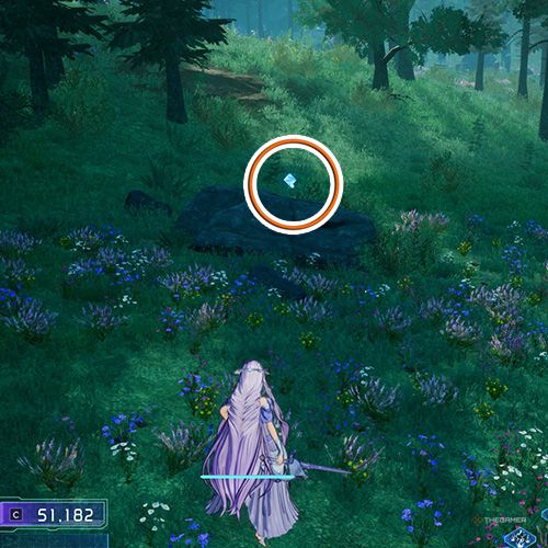 The player is standing next to remnant no 3 from the first chapter&rsquo;s second quest in Sword Art Online Fractured Daydream