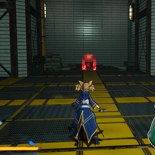 The player is standing next to the console no 1 from the fifth chapter&rsquo;s fifth quest in Sword Art Online Fractured Daydream