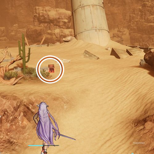 The player is standing next to the console no 1 from the third chapter&rsquo;s first quest in Sword Art Online Fractured Daydream