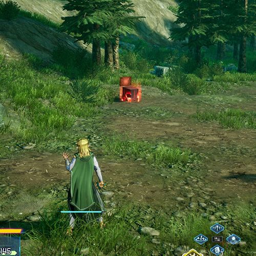 The player is standing next to the console no 2 from the fourth chapter&rsquo;s fifth side quest in Sword Art Online Fractured Daydream