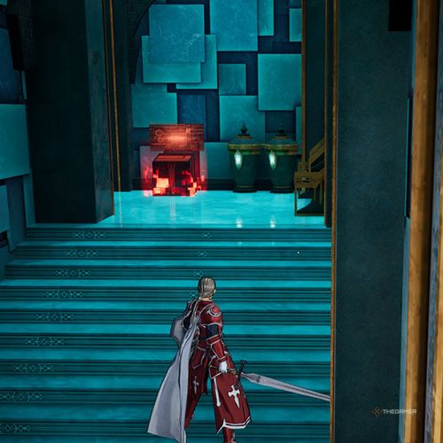 The player is standing next to the console no 2 from the third chapter&rsquo;s fourth quest in Sword Art Online Fractured Daydream