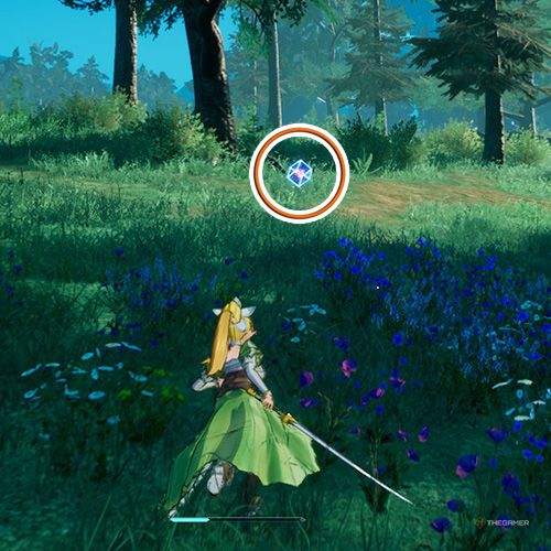 بازیکن در کنار سلول داده از تلاش جانبی دوم فصل پنجم در Sword Art Online Fractured Daydream ایستاده است.