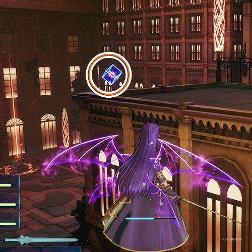 بازیکن در کنار سلول داده از تلاش چهارم فصل دوم در Sword Art Online Fractured Daydream ایستاده است.