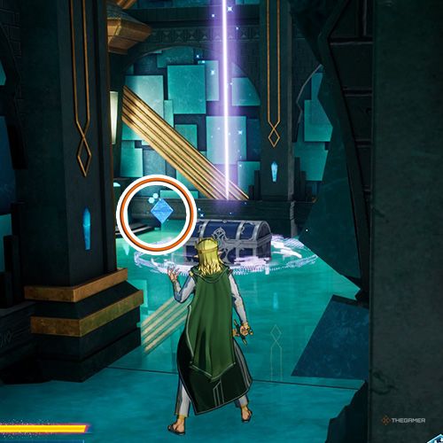 The player is standing next to the remant no 1 from the third chapter&rsquo;s fifth quest in Sword Art Online Fractured Daydream