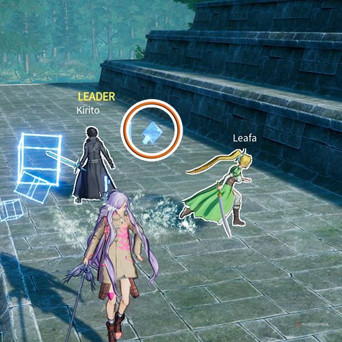 The player is standing next to the remnant 2 from the first chapter&rsquo;s ninth quest in Sword Art Online Fractured Daydream