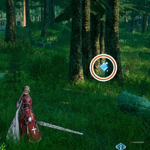 The player is standing next to the remnant 2 from the second chapter&rsquo;s first quest in Sword Art Online Fractured Daydream