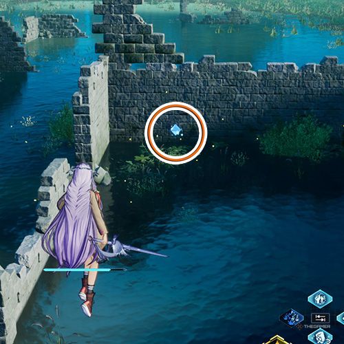The player is standing next to the remnant 3 from the first chapter&rsquo;s ninth quest in Sword Art Online Fractured Daydream