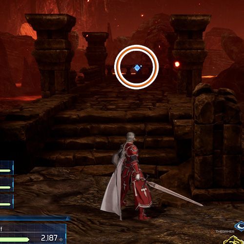 The player is standing next to the remnant no 1 from the fourth chapter&rsquo;s fourth quest in Sword Art Online Fractured Daydream