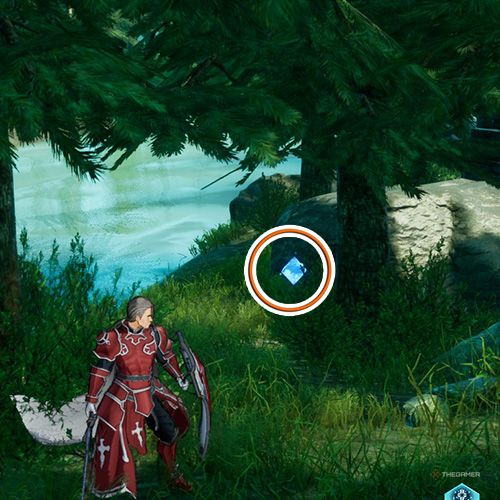The player is standing next to the remnant no 1 from the second chapter&rsquo;s second quest in Sword Art Online Fractured Daydream
