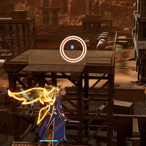 The player is standing next to the remnant no 1 from the second chapter&rsquo;s third quest in Sword Art Online Fractured Daydream