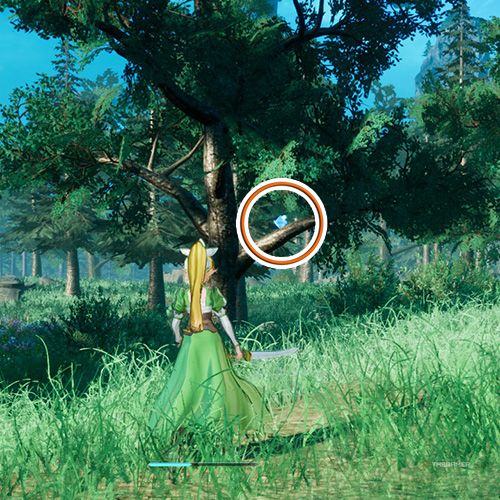 The player is standing next to the remnant no 2 from the fifth chapter&rsquo;s second side quest in Sword Art Online Fractured Daydream