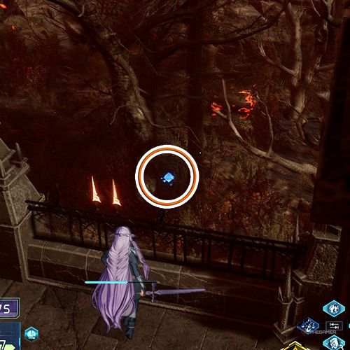 The player is standing next to the remnant no 2 from the fourth chapter&rsquo;s first quest in Sword Art Online Fractured Daydream