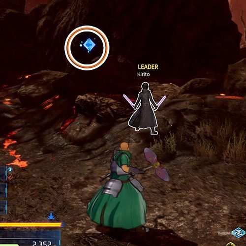 The player is standing next to the remnant no 2 from the fourth chapter&rsquo;s second side quest in Sword Art Online Fractured Daydream