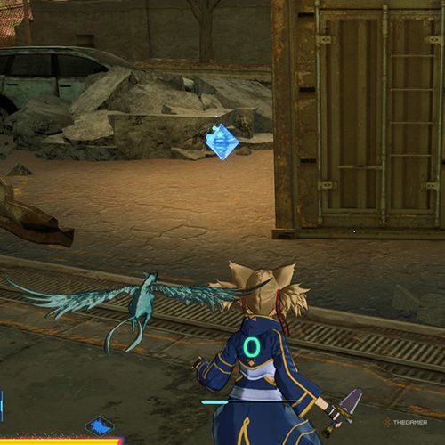 The player is standing next to the remnant no 2 from the second chapter&rsquo;s first side quest in Sword Art Online Fractured Daydream