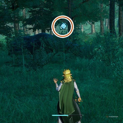 The player is standing next to the remnant no 3 from the fifth chapter&rsquo;s fifth side quest in Sword Art Online Fractured Daydream