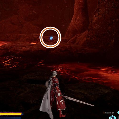 The player is standing next to the remnant no 3 from the fourth chapter&rsquo;s fourth quest in Sword Art Online Fractured Daydream