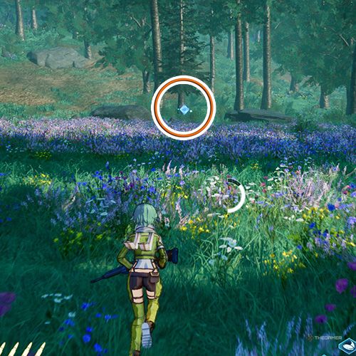 The player is standing next to the remnant no 3 from the fourth chapter&rsquo;s sixth side quest in Sword Art Online Fractured Daydream