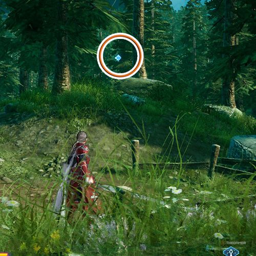 The player is standing next to the remnant no 3 from the second chapter&rsquo;s second quest in Sword Art Online Fractured Daydream