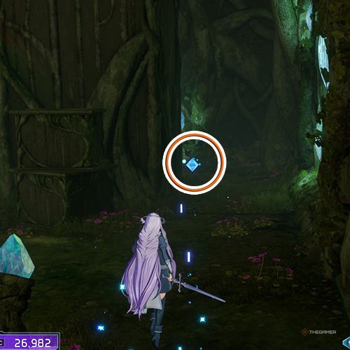 The player is standing next to the remnant number one from the fifth chapter&rsquo;s second quest in Sword Art Online Fractured Daydream