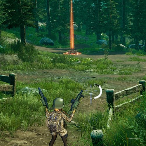 The player is standing next to the trasure chest no 2 from the second chapter&rsquo;s second quest in Sword Art Online Fractured Daydream