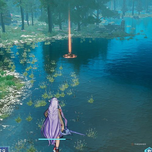 The player is standing next to the treasure chest 3 from the first chapter&rsquo;s ninth quest in Sword Art Online Fractured Daydream