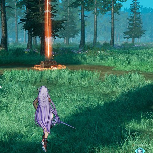 The player is standing next to the treasure chest 5 from the first chapter&rsquo;s ninth quest in Sword Art Online Fractured Daydream