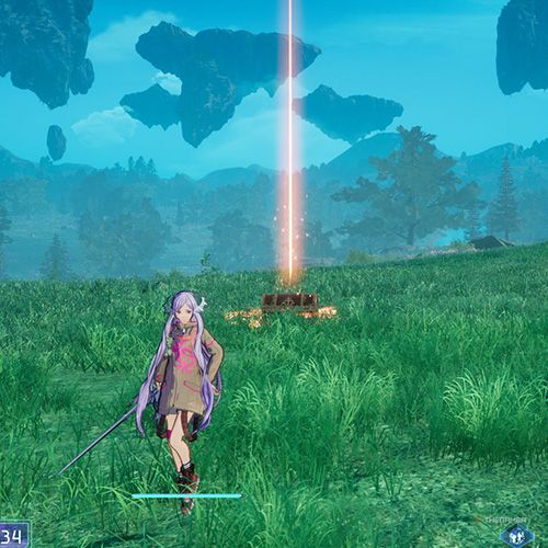 The player is standing next to the treasure chest 6 from the first chapter&rsquo;s ninth quest in Sword Art Online Fractured Daydream