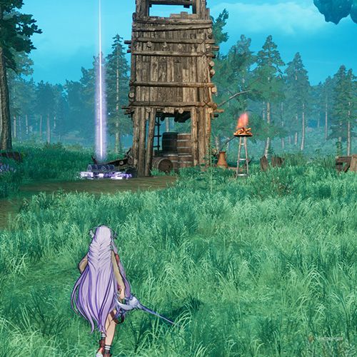 The player is standing next to the treasure chest 7 from the first chapter&rsquo;s ninth quest in Sword Art Online Fractured Daydream