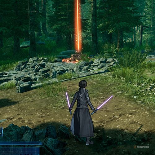 The player is standing next to the treasure chest no 1 from the fourth chapter&rsquo;s fourth side quest in Sword Art Online Fractured Daydream