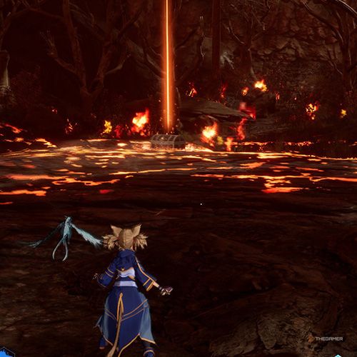 The player is standing next to the treasure chest no 1 from the second chapter&rsquo;s fifth quest in Sword Art Online Fractured Daydream