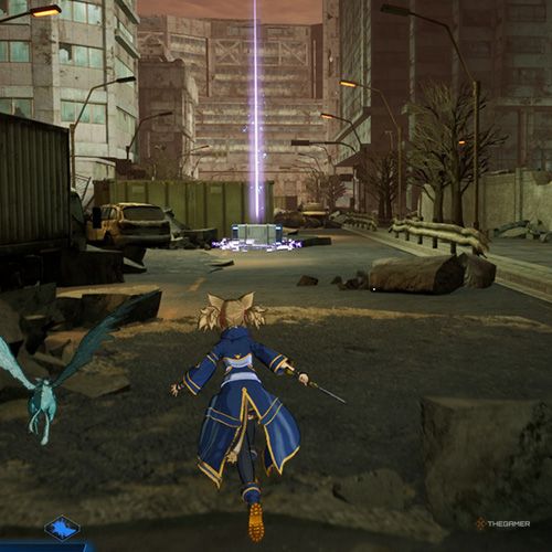 The player is standing next to the treasure chest no 1 from the second chapter&rsquo;s first side quest in Sword Art Online Fractured Daydream