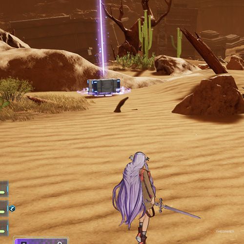 The player is standing next to the treasure chest no 1 from the third chapter&rsquo;s first quest in Sword Art Online Fractured Daydream