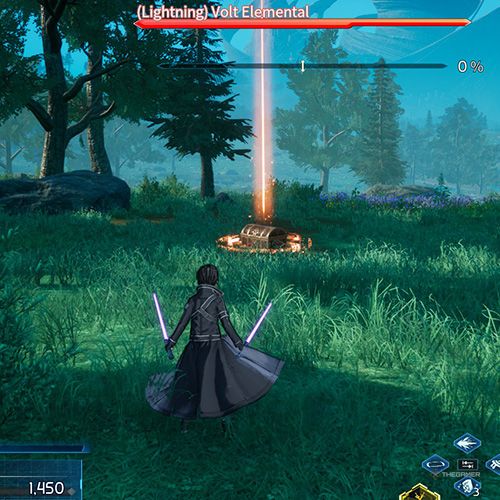 The player is standing next to the treasure chest no 1 from the third chapter&rsquo;s first side quest in Sword Art Online Fractured Daydream