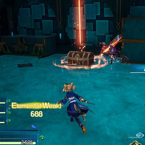 The player is standing next to the treasure chest no 1 from the third chapter&rsquo;s sixth quest in Sword Art Online Fractured Daydream