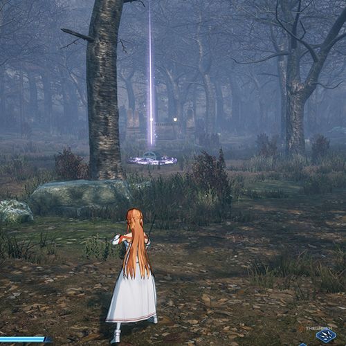 The player is standing next to the treasure chest no 1 from the third chapter&rsquo;s third quest in Sword Art Online Fractured Daydream