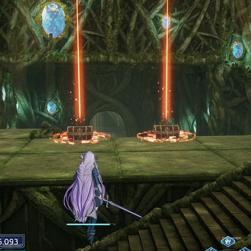 The player is standing next to the treasure chest no 2 and 3 from the fifth chapter&rsquo;s second quest in Sword Art Online Fractured Daydream