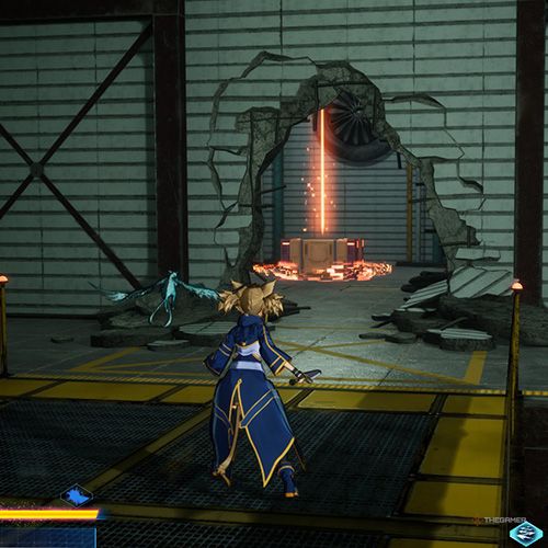 The player is standing next to the treasure chest no 2 from the fifth chapter&rsquo;s fifth quest in Sword Art Online Fractured Daydream