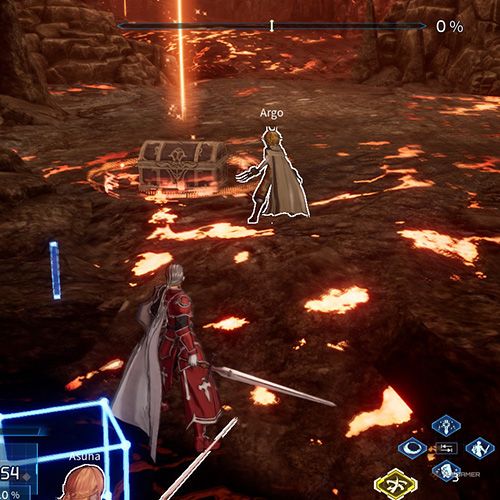 The player is standing next to the treasure chest no 2 from the fourth chapter&rsquo;s fourth quest in Sword Art Online Fractured Daydream