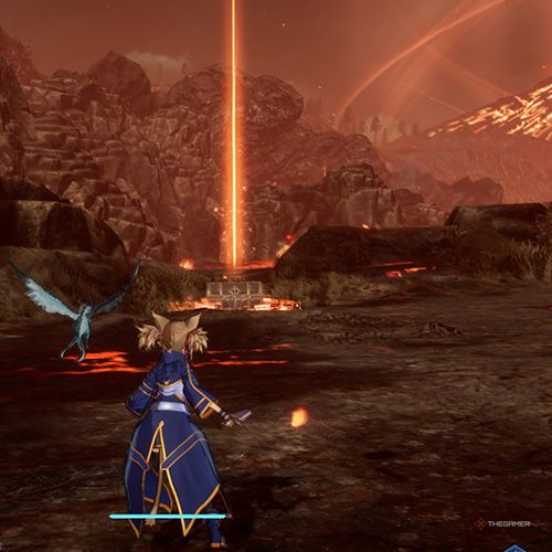 The player is standing next to the treasure chest no 2 from the second chapter&rsquo;s fifth quest in Sword Art Online Fractured Daydream