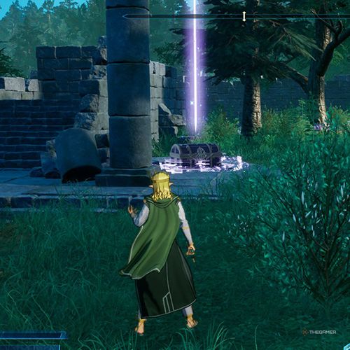 The player is standing next to the treasure chest no 3 from the fifth chapter&rsquo;s fifth side quest in Sword Art Online Fractured Daydream