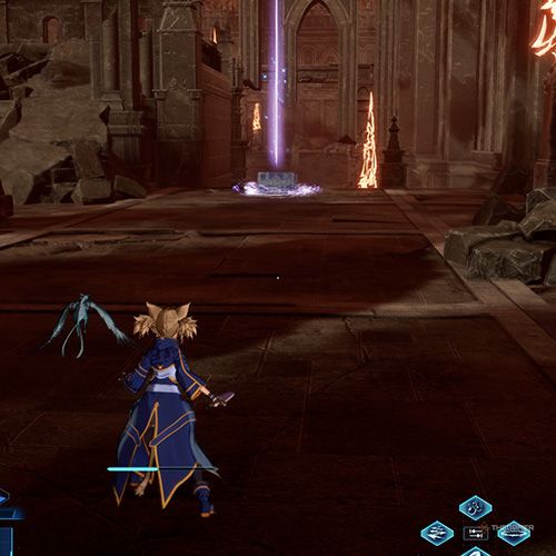 The player is standing next to the treasure chest no 3 from the fourth chapter&rsquo;s second quest in Sword Art Online Fractured Daydream