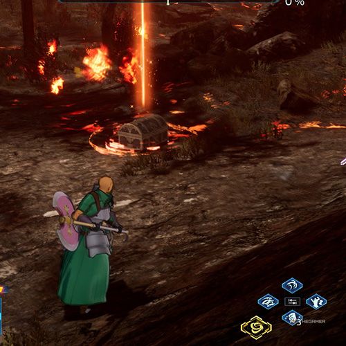 The player is standing next to the treasure chest no 3 from the fourth chapter&rsquo;s second side quest in Sword Art Online Fractured Daydream