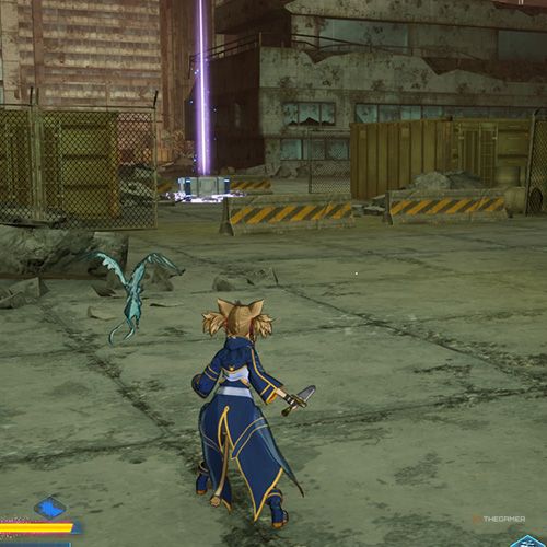 The player is standing next to the treasure chest no 3 from the second chapter&rsquo;s first side quest in Sword Art Online Fractured Daydream