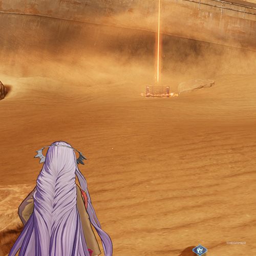 The player is standing next to the treasure chest no 3 from the third chapter&rsquo;s first quest in Sword Art Online Fractured Daydream