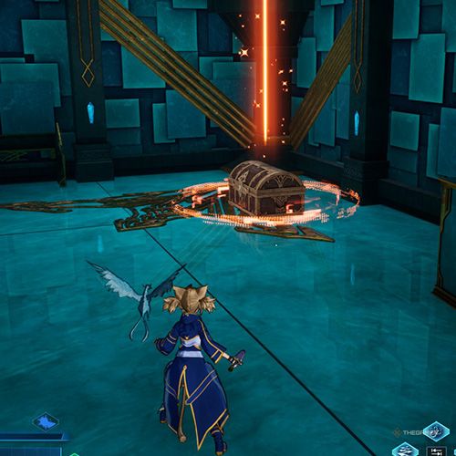 The player is standing next to the treasure chest no 3 from the third chapter&rsquo;s sixth quest in Sword Art Online Fractured Daydream
