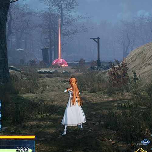 The player is standing next to the treasure chest no 3 from the third chapter&rsquo;s third quest in Sword Art Online Fractured Daydream