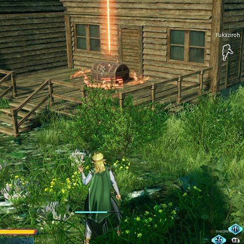 The player is standing next to the treasure chest no 4 from the fourth chapter&rsquo;s fifth side quest in Sword Art Online Fractured Daydream