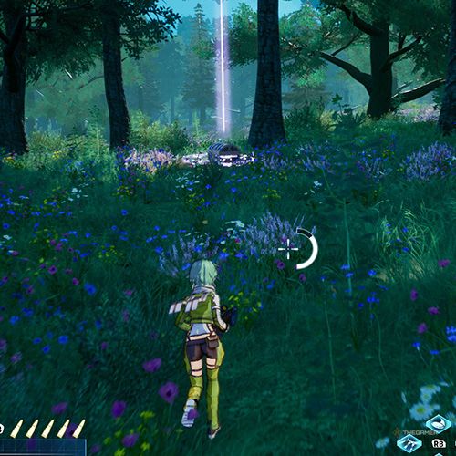 The player is standing next to the treasure chest no 4 from the fourth chapter&rsquo;s sixth side quest in Sword Art Online Fractured Daydream